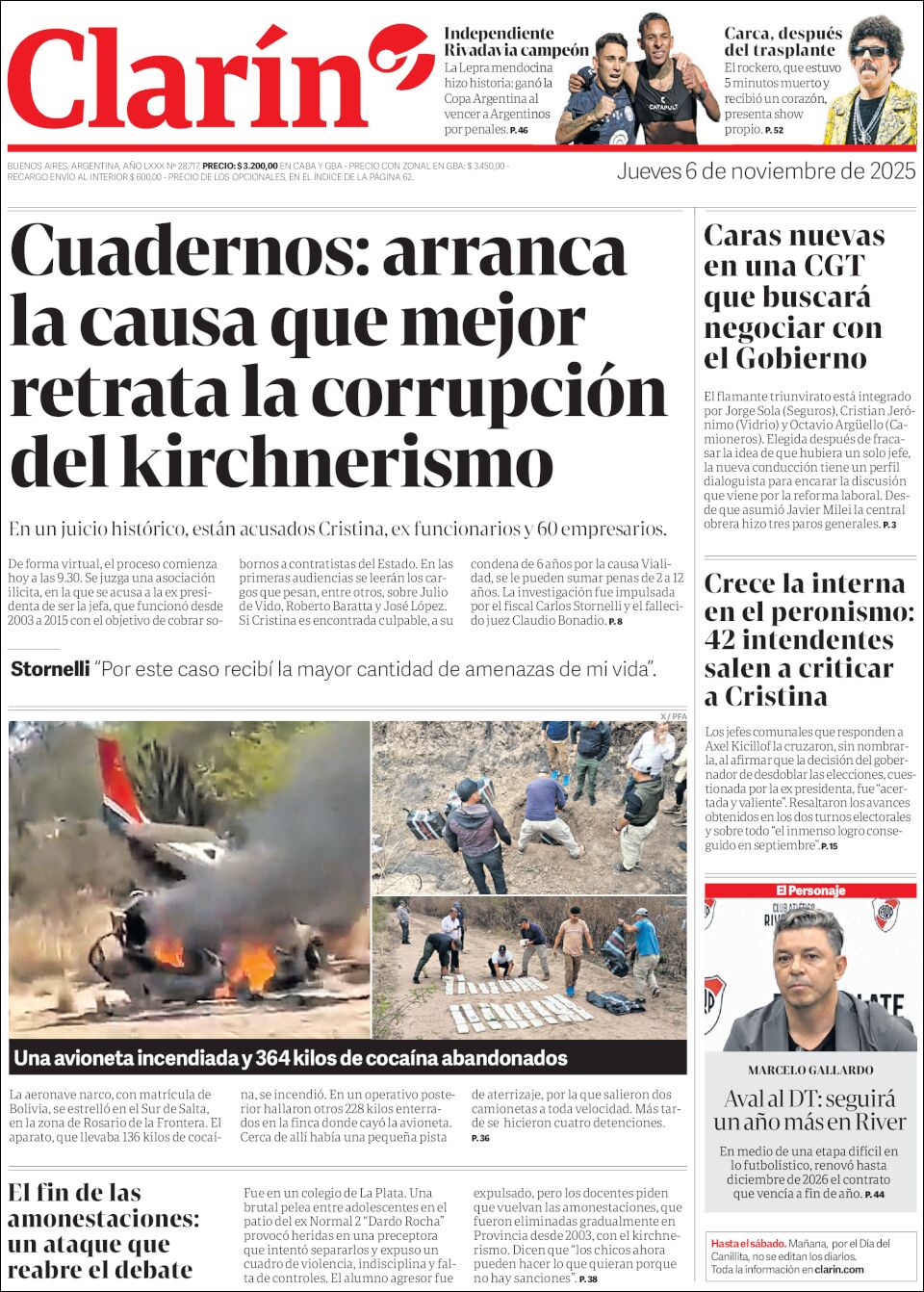 Evolucion Streaming | ROS 24 - Tapa del diario Clarin
