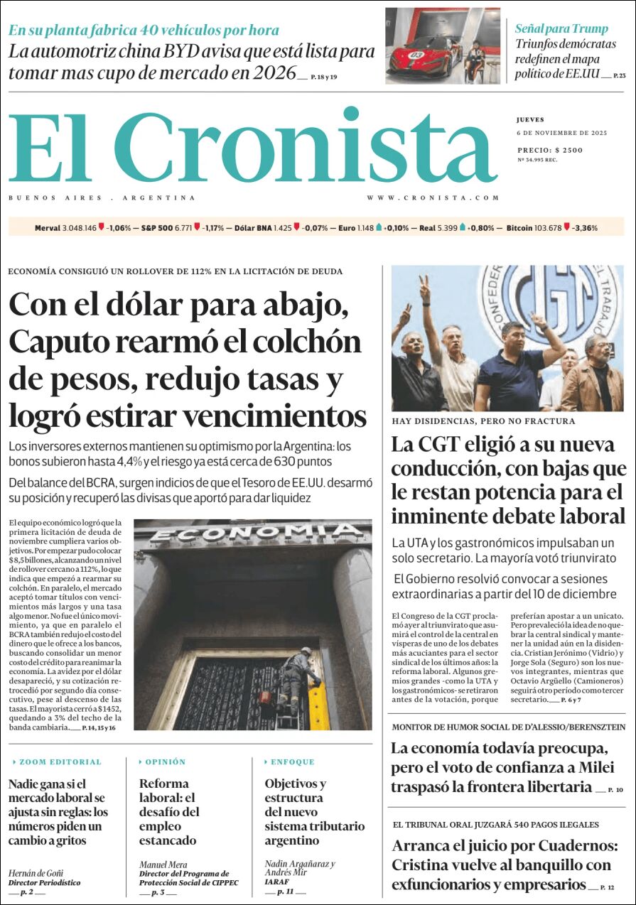 Evolucion Streaming | ROS 24 - Tapa del diario Cronista