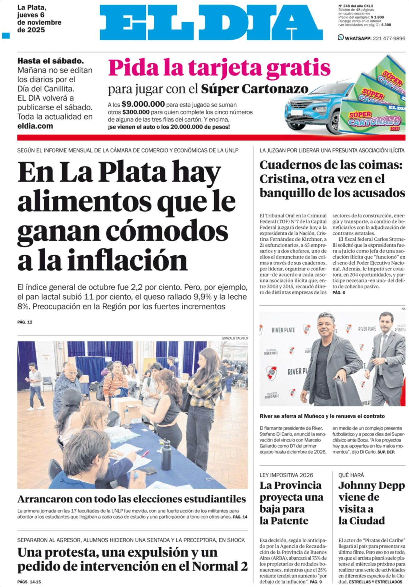 Evolucion Streaming | ROS 24 - Tapa del diario El Dia