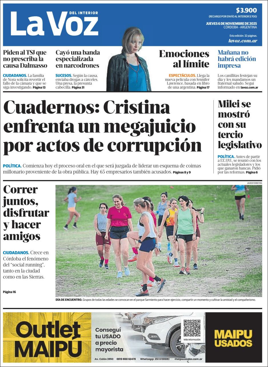 Evolucion Streaming | ROS 24 - Tapa del diario La Voz