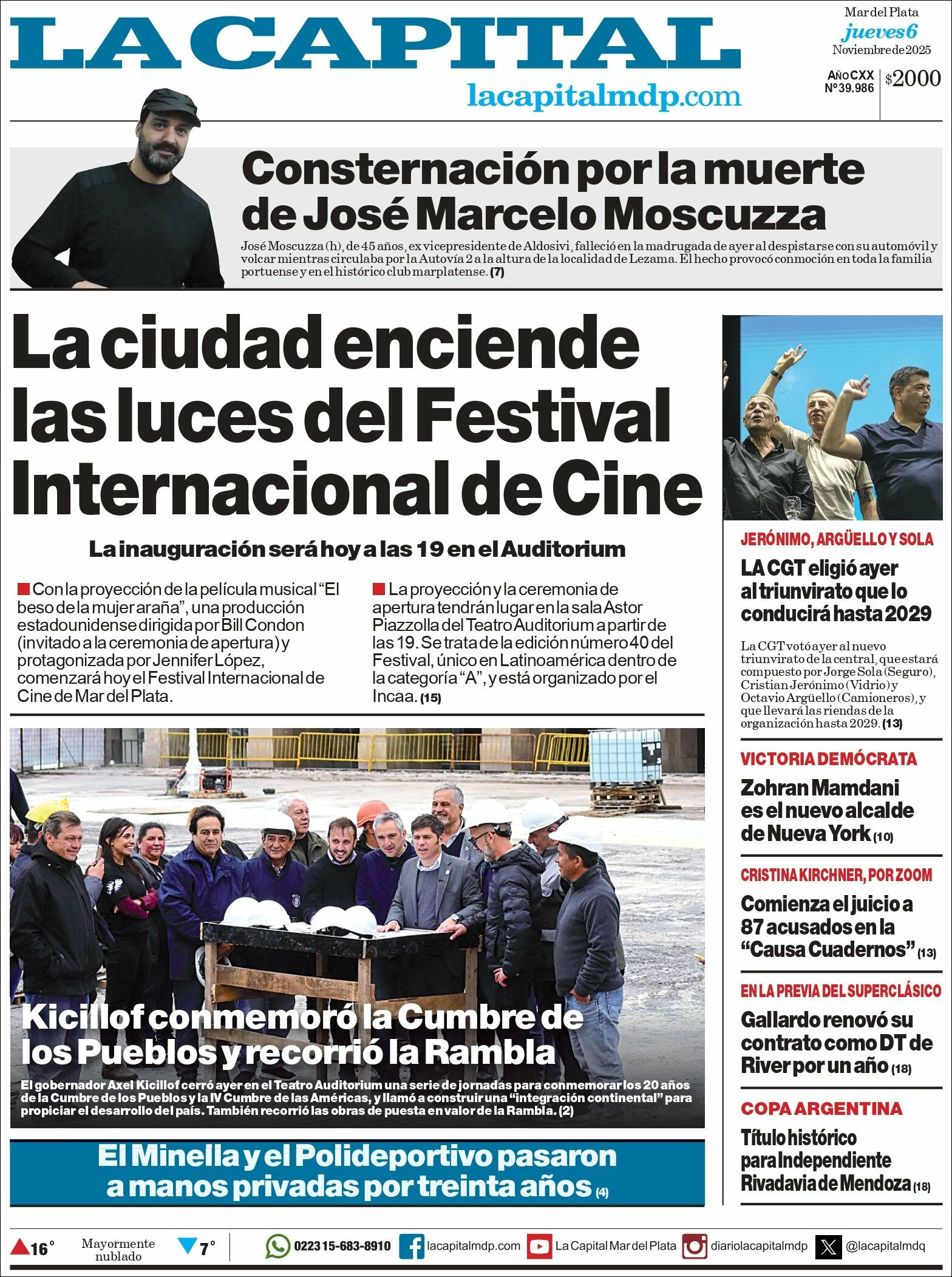 Evolucion Streaming | ROS 24 - Tapa del diario La Capital