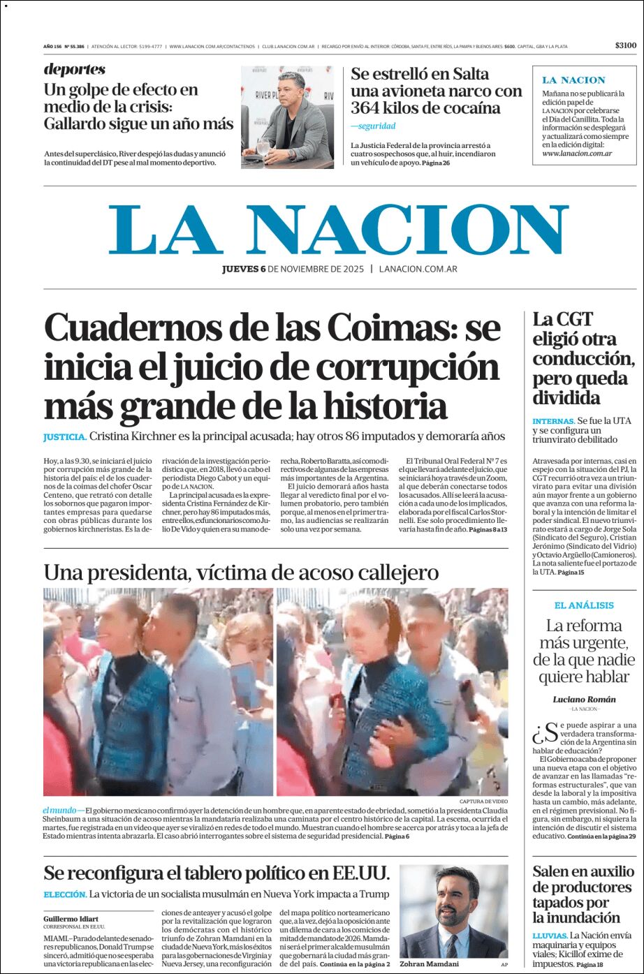 Evolucion Streaming | ROS 24 - Tapa del diario Nacion